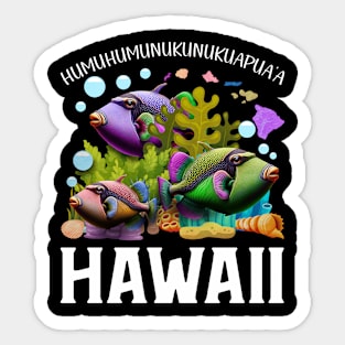 Humuhumunukunukuapua'a Hawaii Hawaiian Reef Triggerfish Sticker